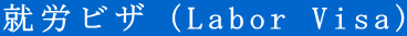 就労ビザ(Labor Visa)